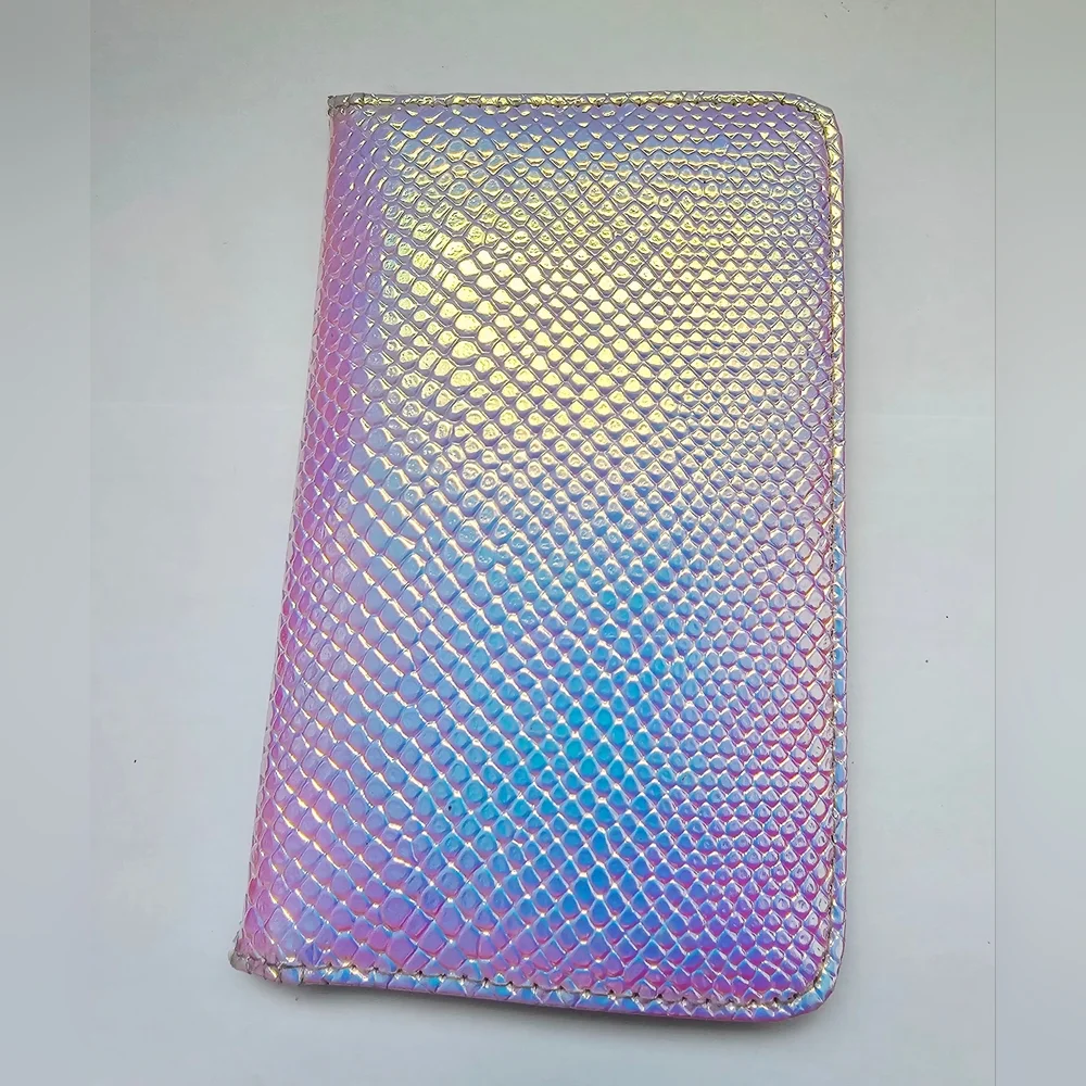 Forever 21 Holographic Mermaid Scale Iridescent Bifold Credit Card Holder.wallet